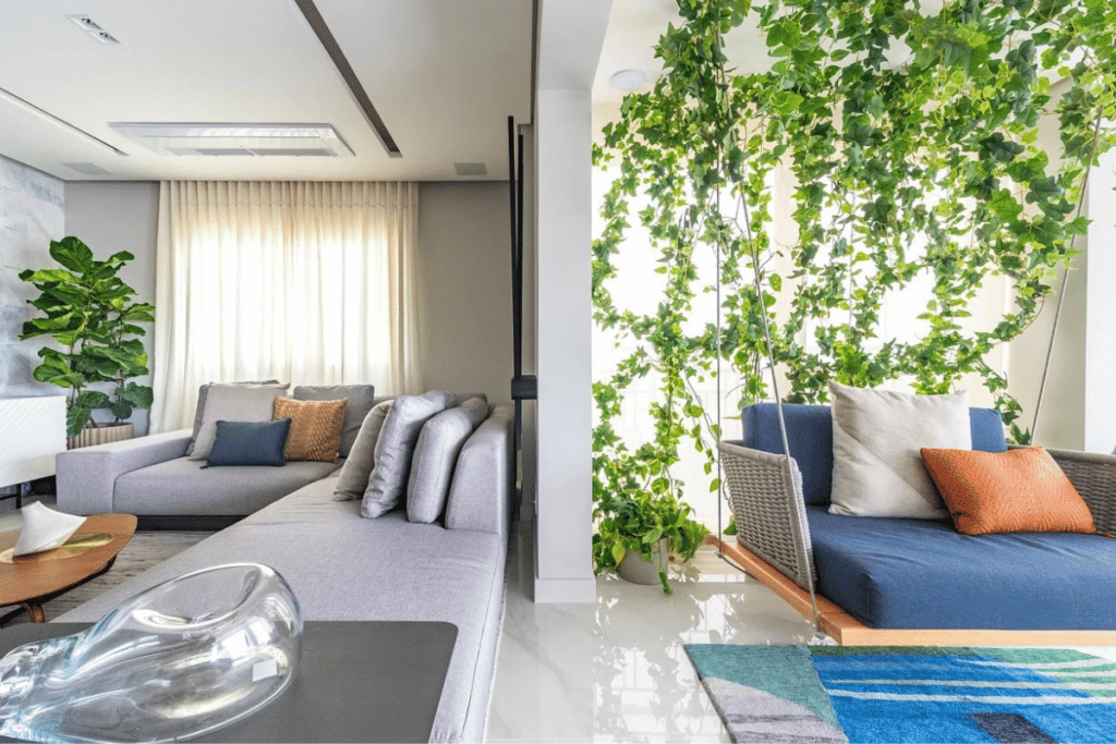 área verde em apartamento