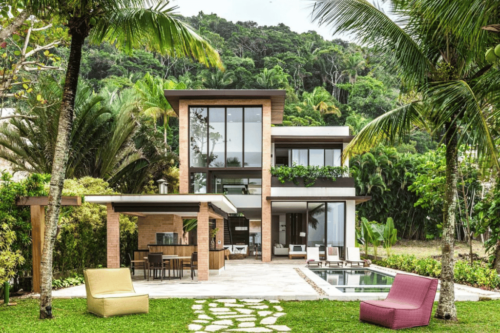 decoração de jardim