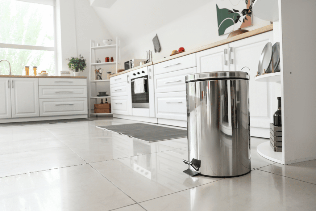 lixeira da cozinha