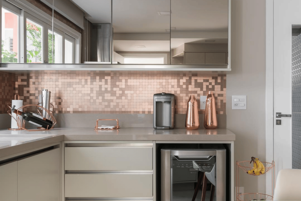 pastilhas na decoração da cozinha
