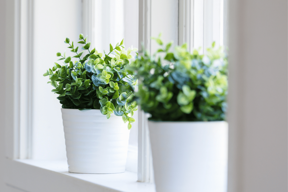plantas artificiais na decoração