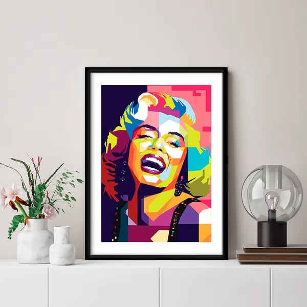 quadro pop art para a sala de estar