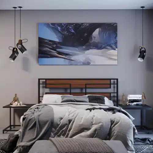 decoração industrial no quarto