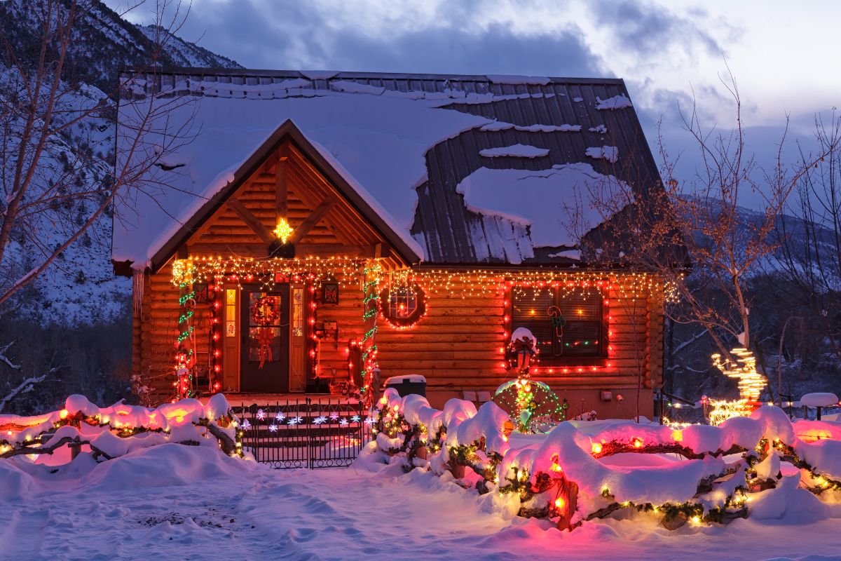 casa decorada para o Natal