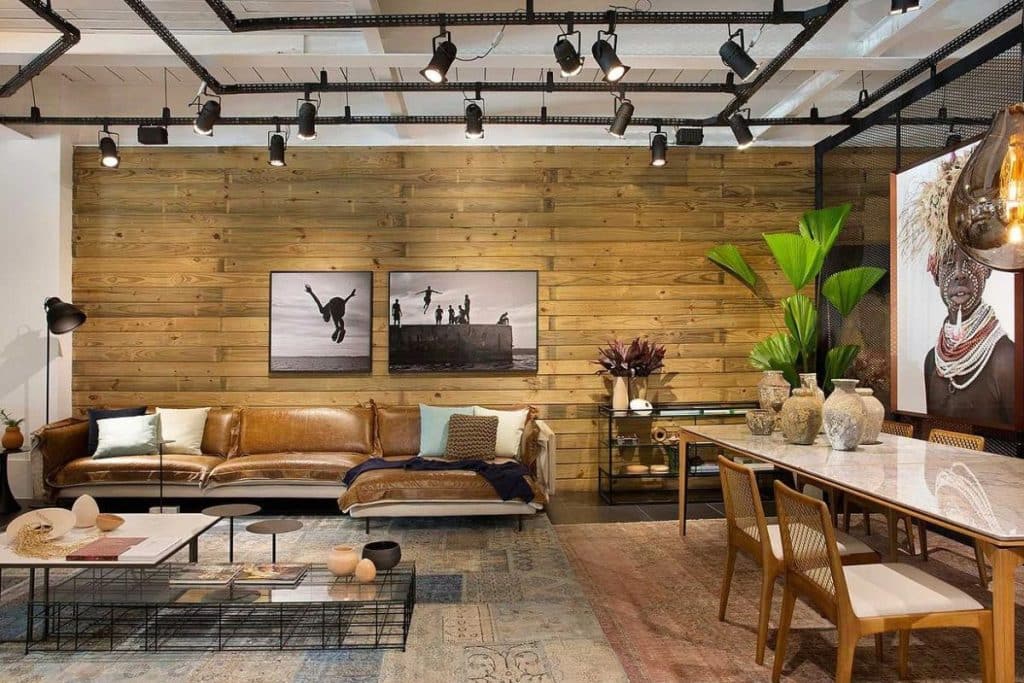decorar com iluminação de trilho