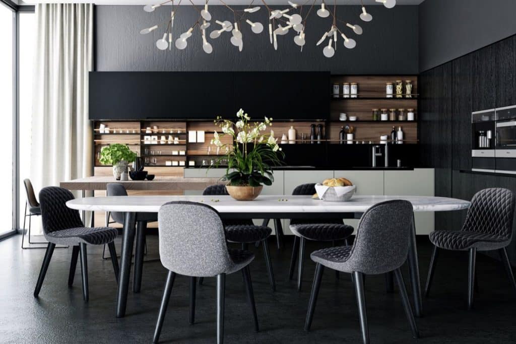 Tons de preto na decoração