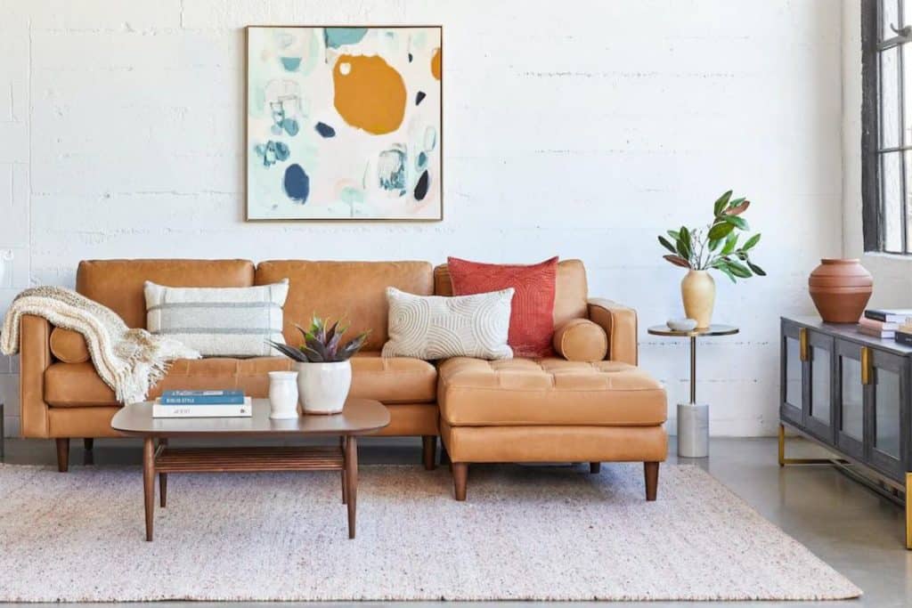 decoração em tons terrosos