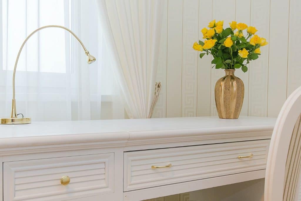dourado na decoração