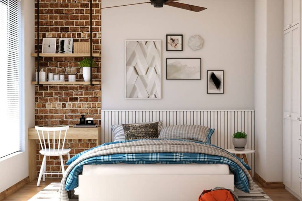 home office dentro do quarto