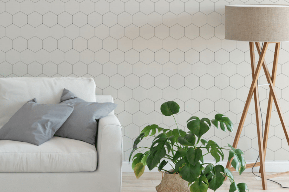modelos de papel de parede para sala