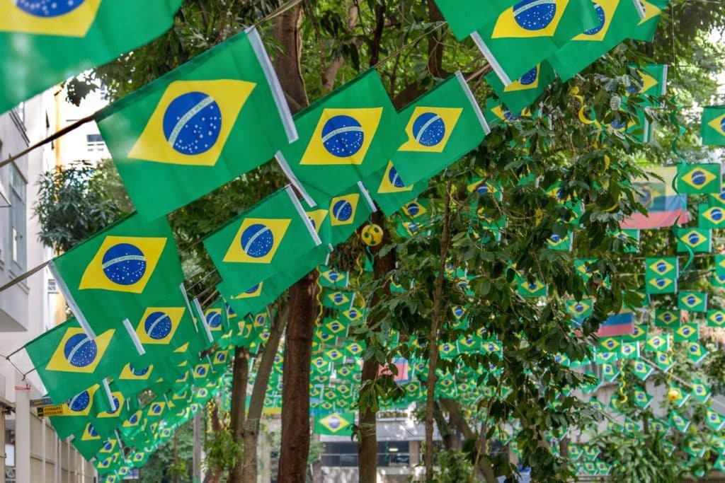 decoração de área para a Copa do Mundo