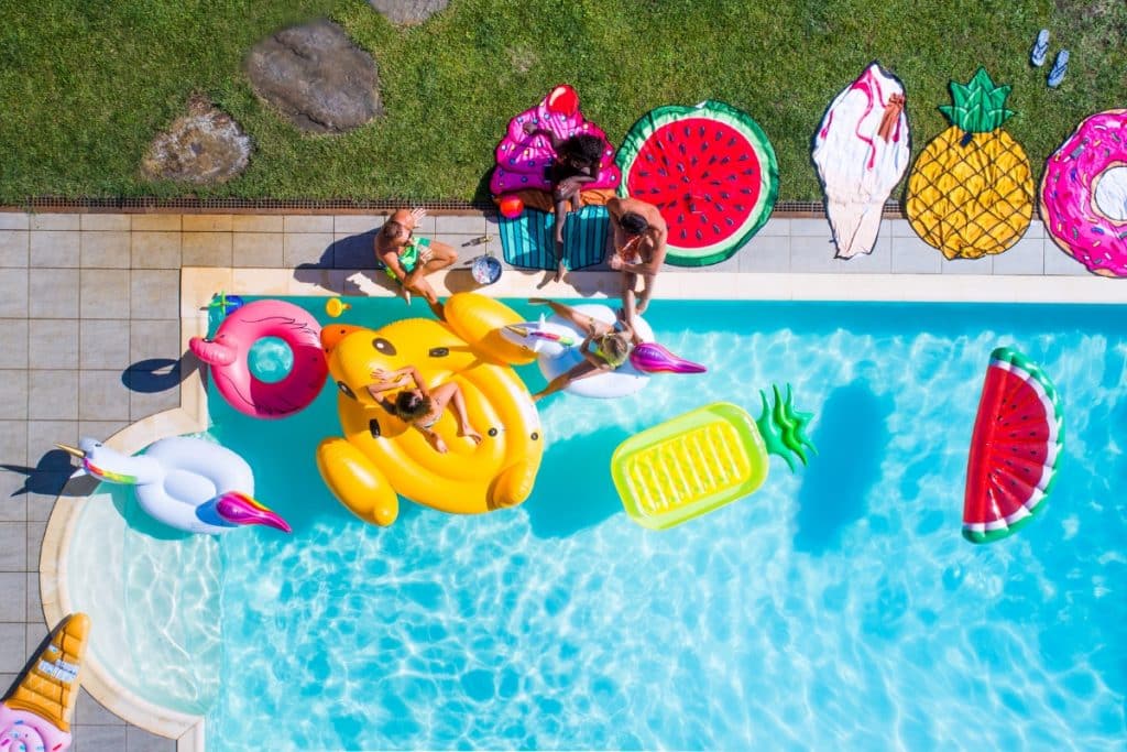 Festa na piscina