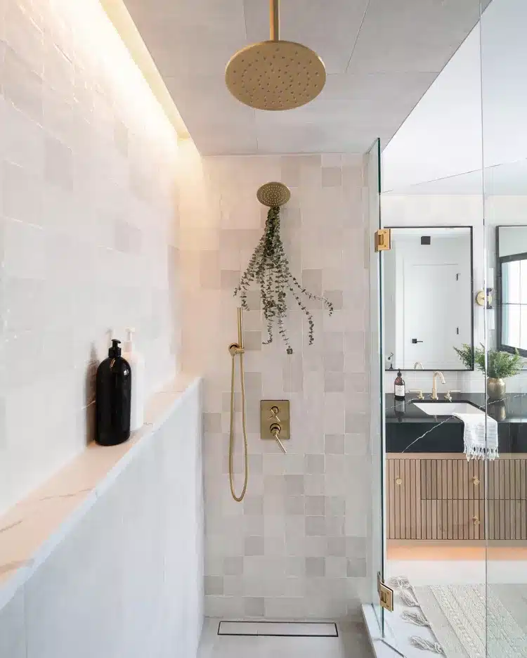 chuveiros para um banho relaxante