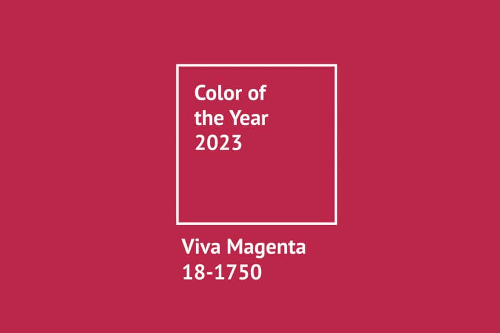 cor do ano 2023 viva magenta