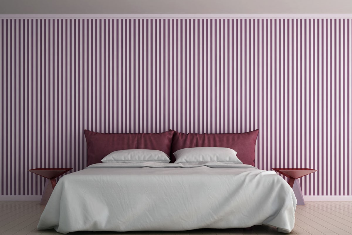 decoração com papel de parede
