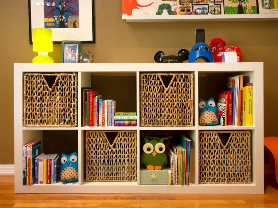 cesto organizador para quarto infantil