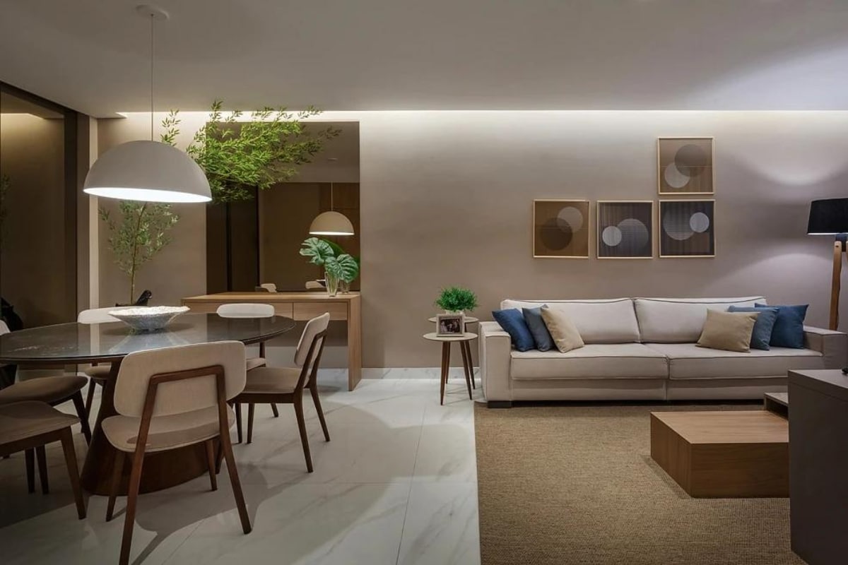 Como harmonizar ambientes integrados com estilo e elegância? Veja!