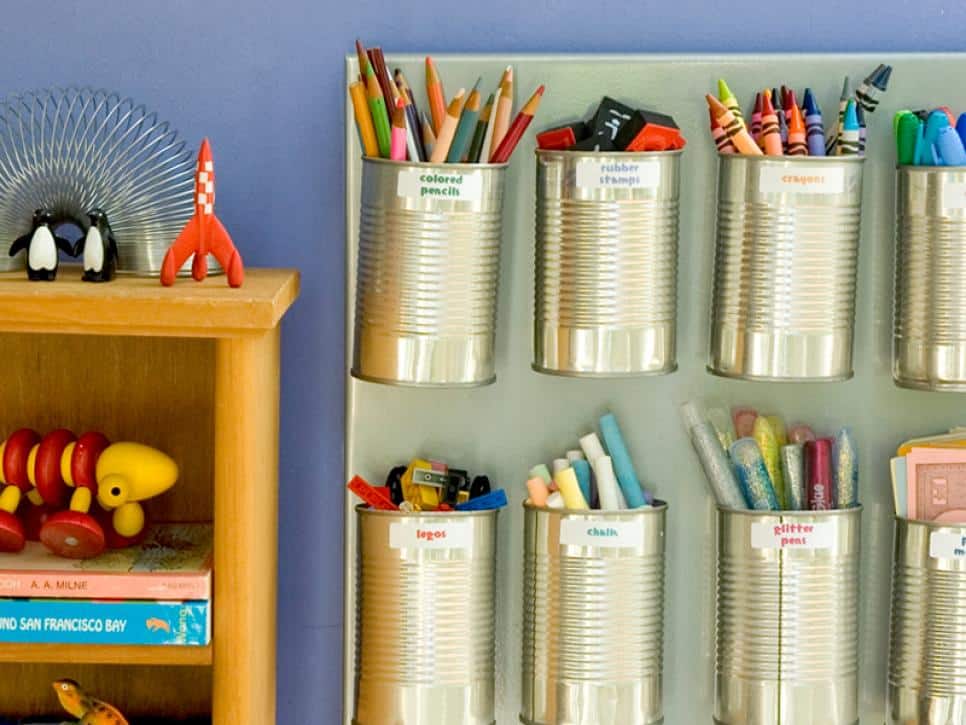 organizador de lata para lapis de cor