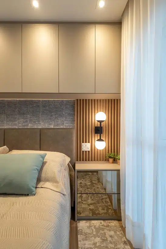 decoracao de destaque no quarto