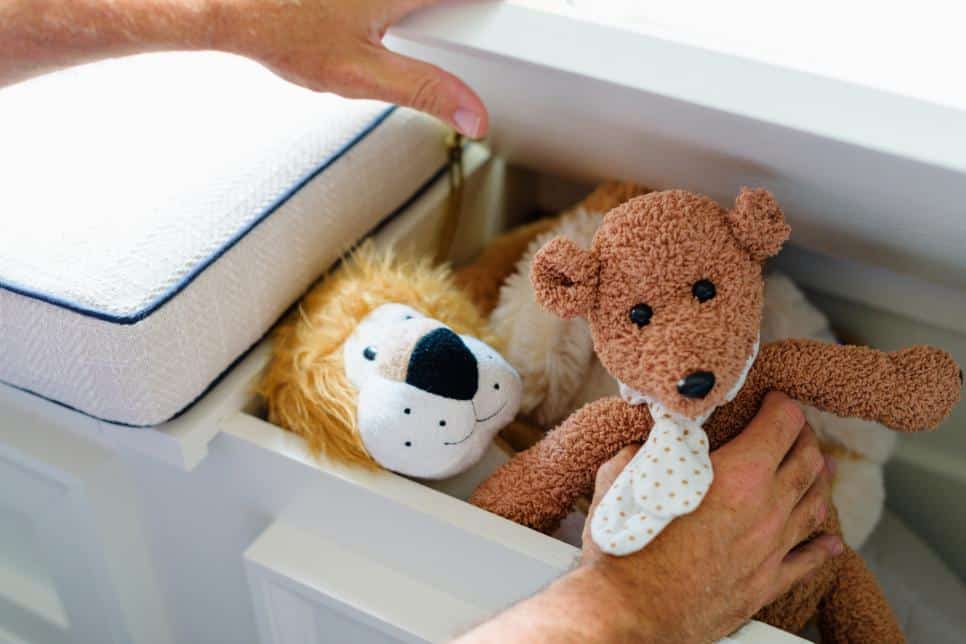 ideia para organizar quarto infantil pequeno