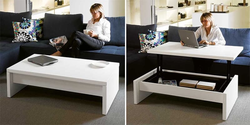 mesa de centro multiuso