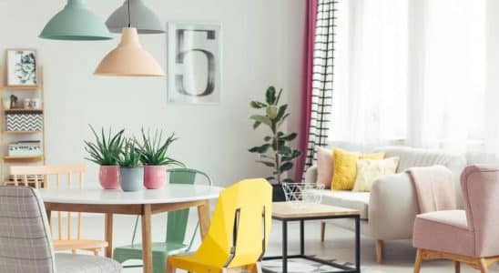 cor pastel na decoração de interiores