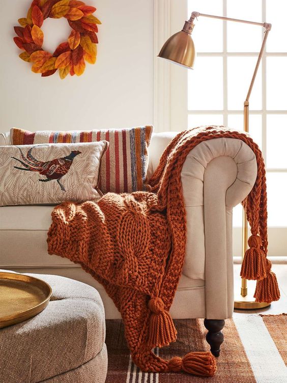 manta no sofa