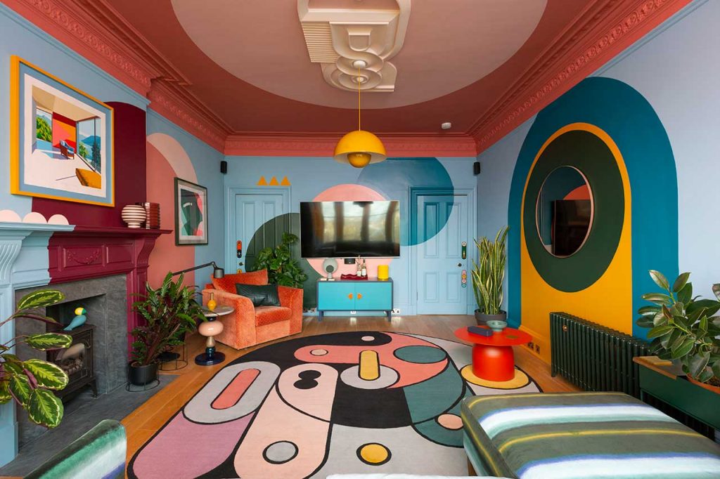 paleta de cores para apartamento colorido