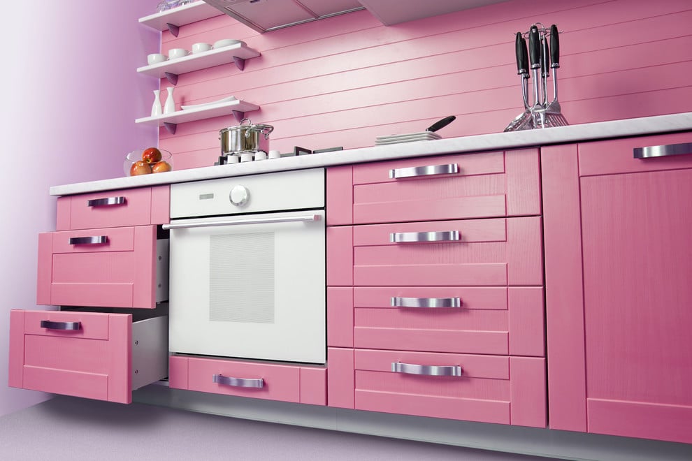 rosa na cozinha