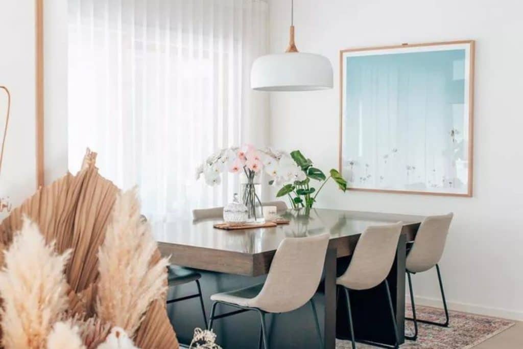 como deixar a sala de jantar mais aconchegante
