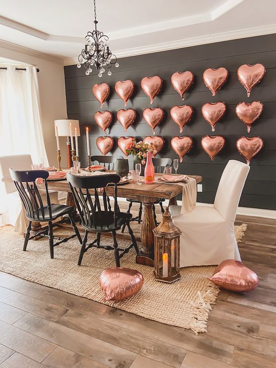 decoração romântica para dia dos namorados em casa