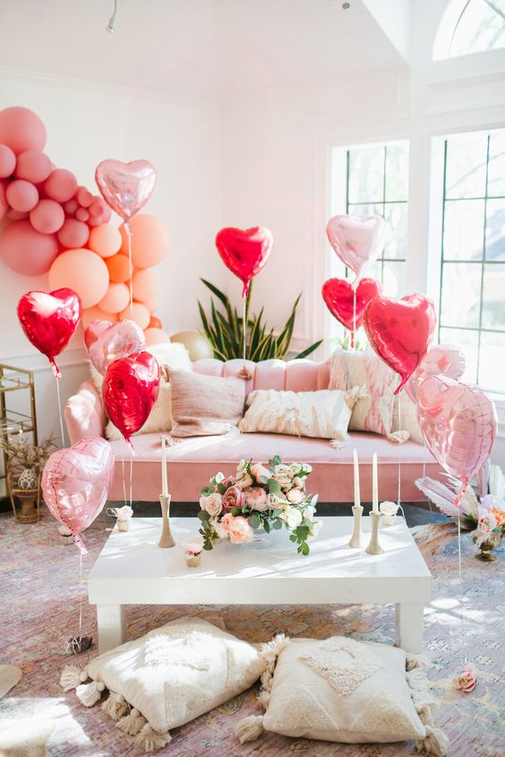 decoração romântica para dia dos namorados em casa