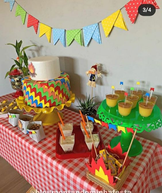 decoração festa junina infantil simples