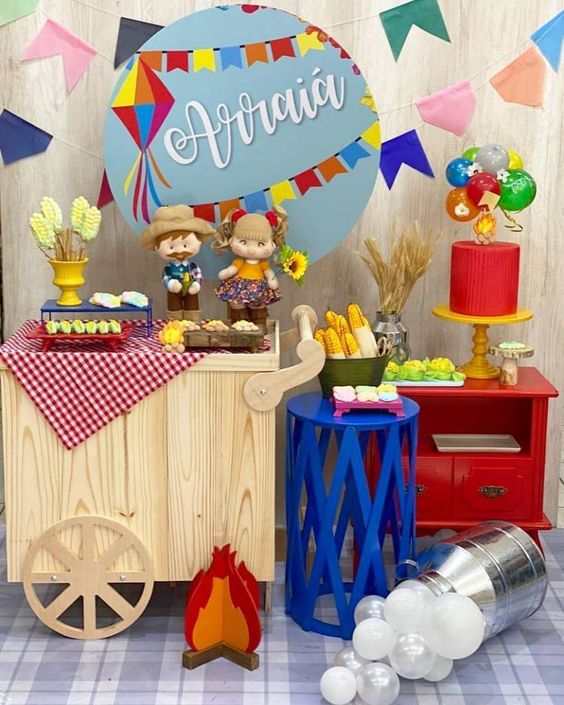 decoração festa junina infantil simples