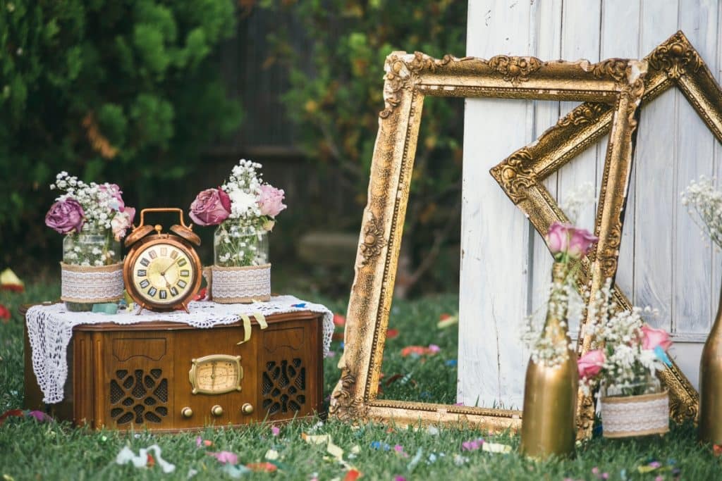 decoração com elementos Vintage