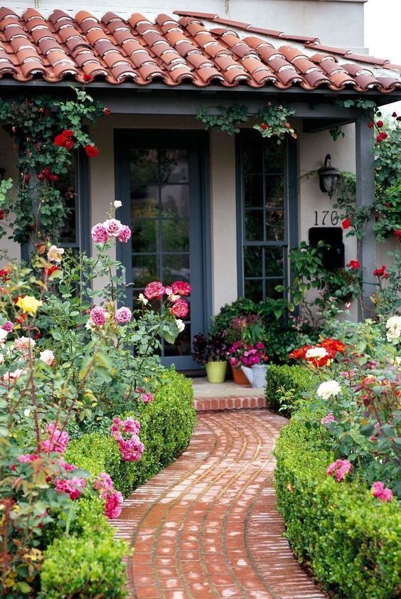 flores no jardim