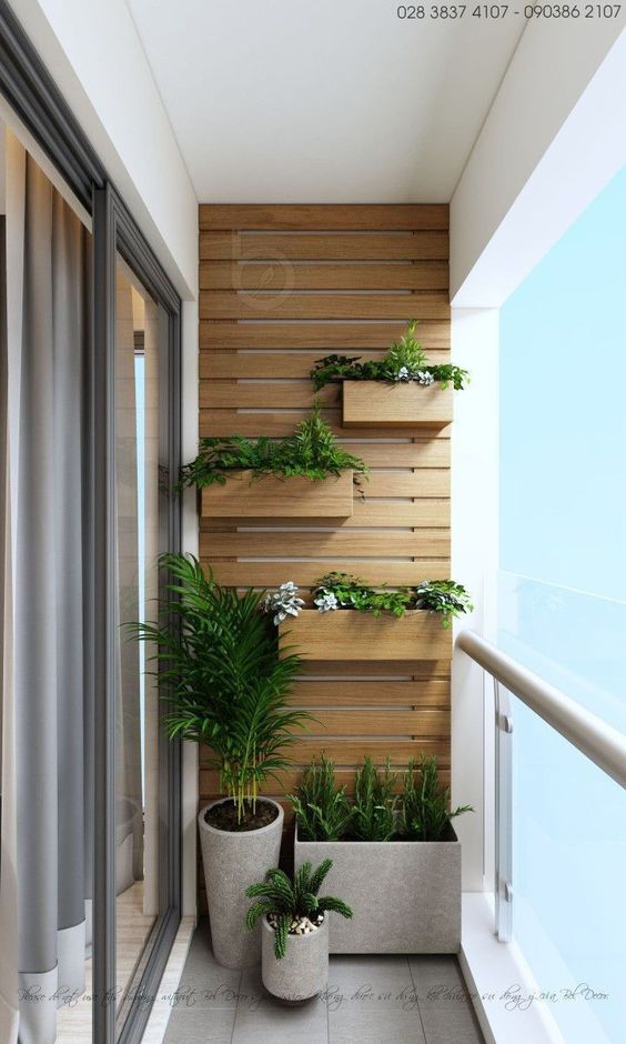 jardim vertical na varanda pequena