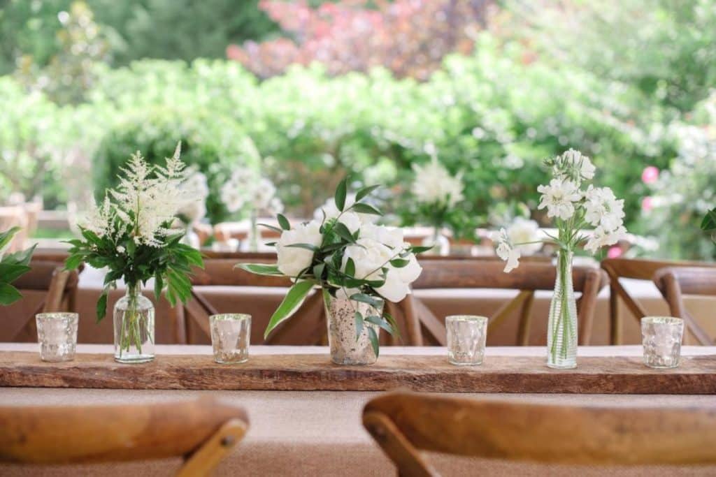 Decoração simples de casamento