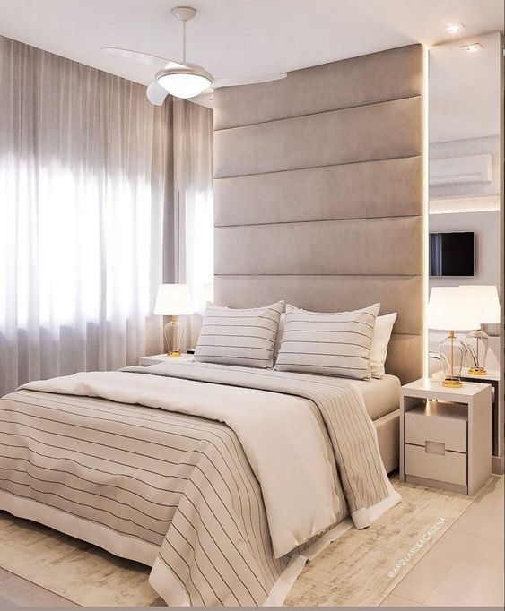 quarto aconchegante bege