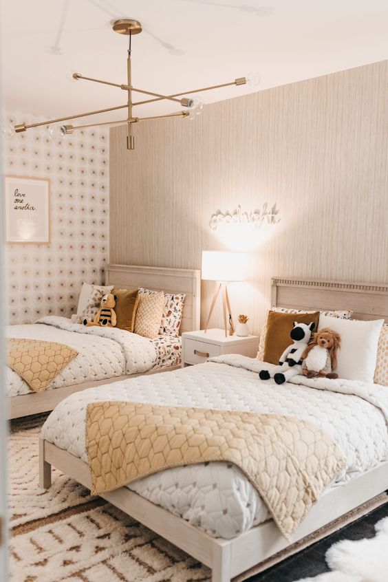 quarto infantil bege