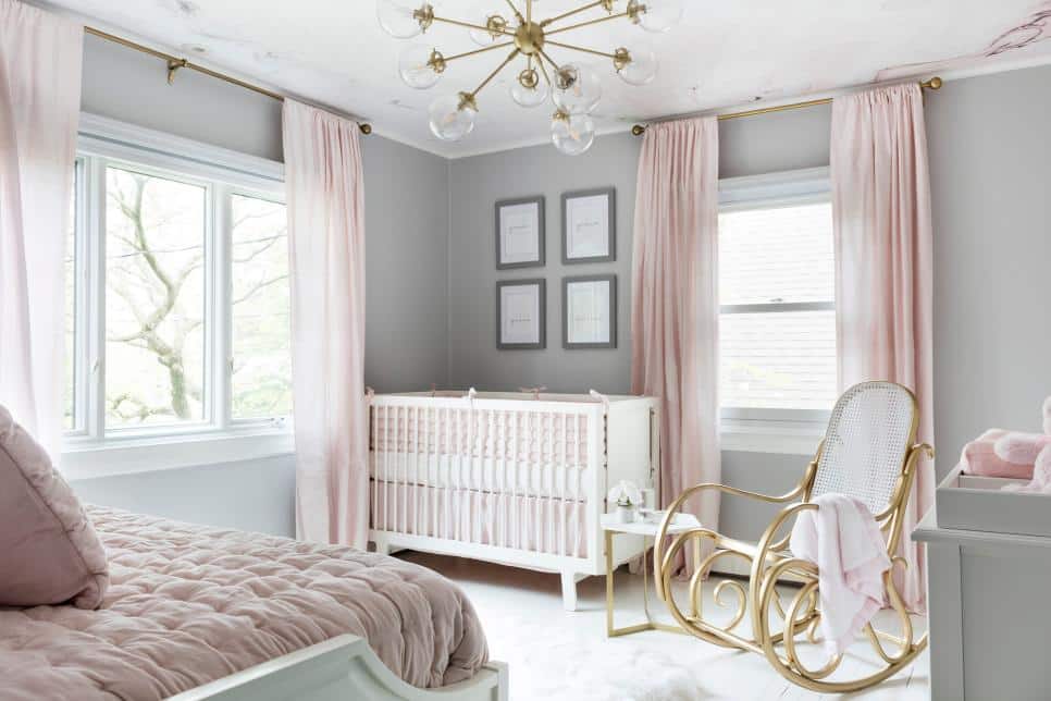 quarto infantil cinza