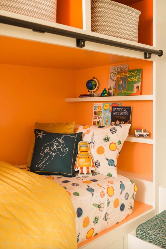 quarto infantil laranja