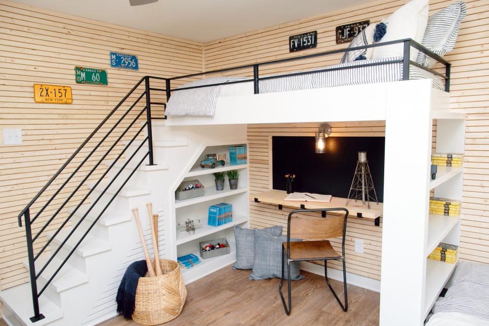 quarto pequeno com beliche