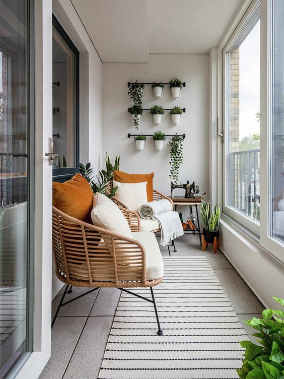 como decorar uma varanda pequena