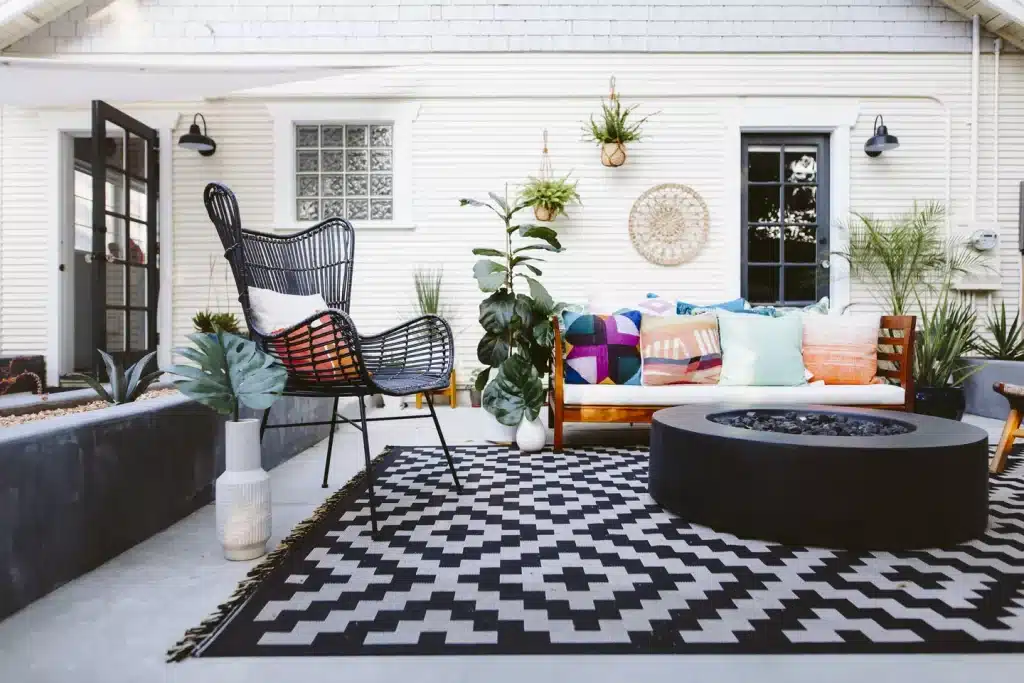 móveis e decoração para ambientes externos