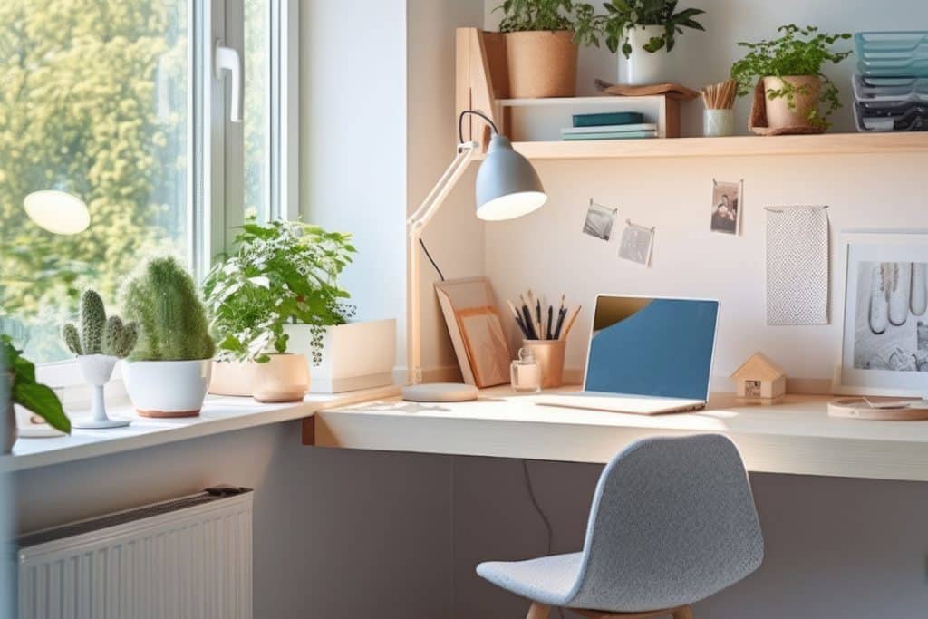 home office com luz natural