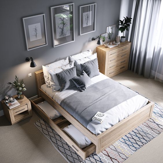 quarto cinza
