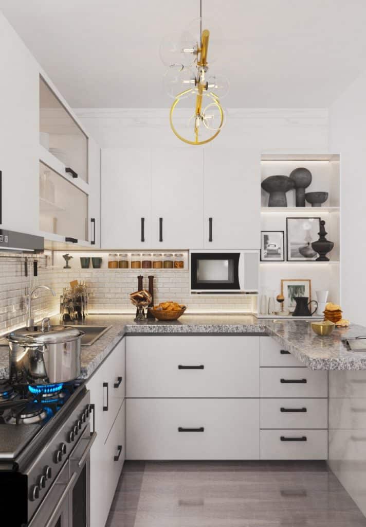 cozinha de apartamento pequeno