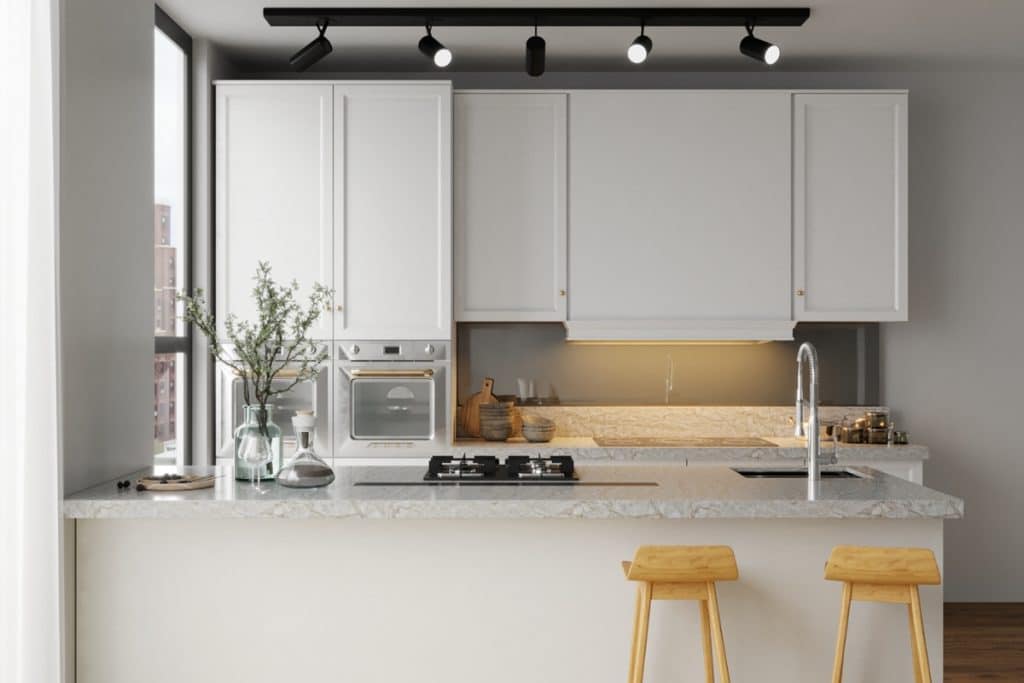 cozinha de apartamento pequeno
