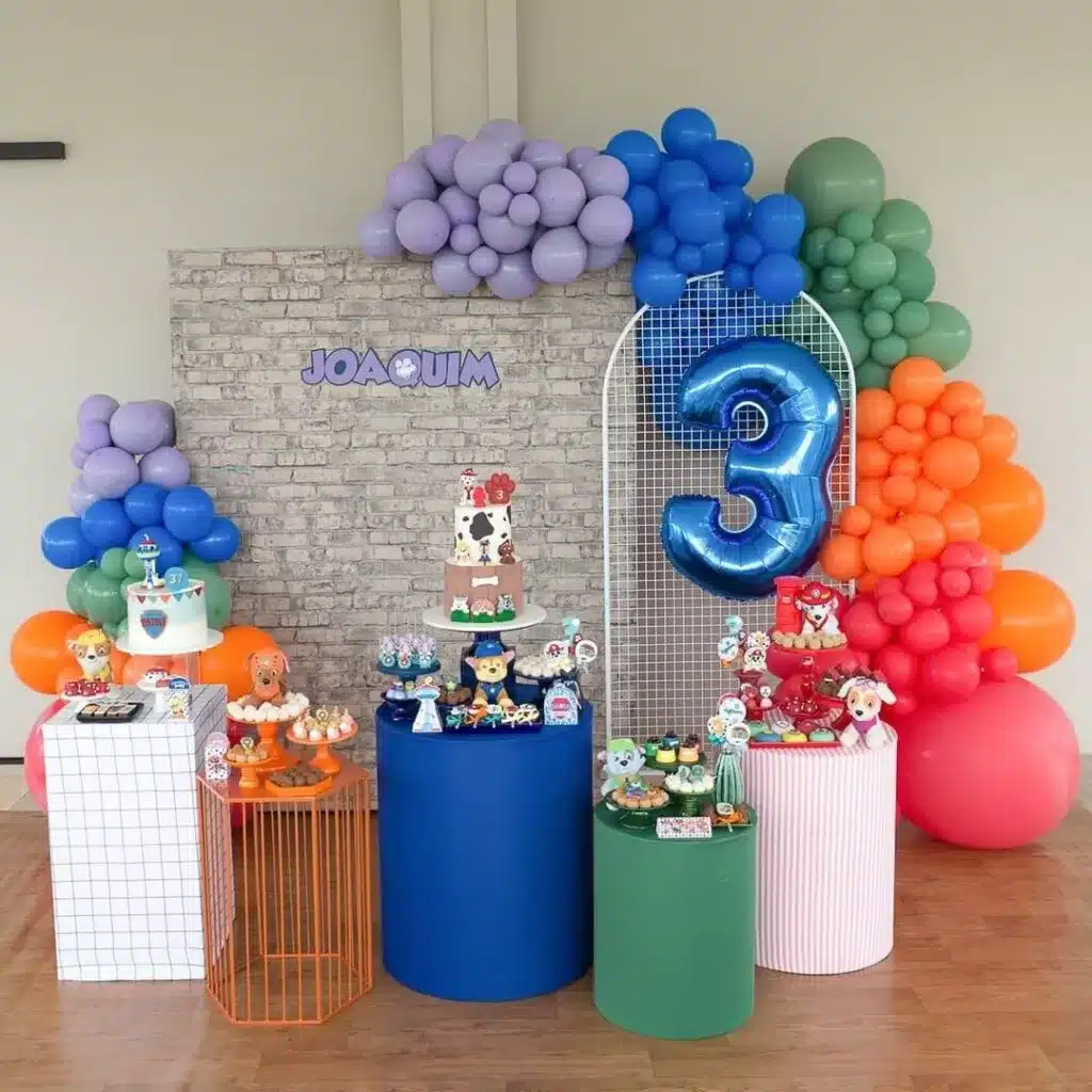 decoracao aniversario infantil da patrulha canina